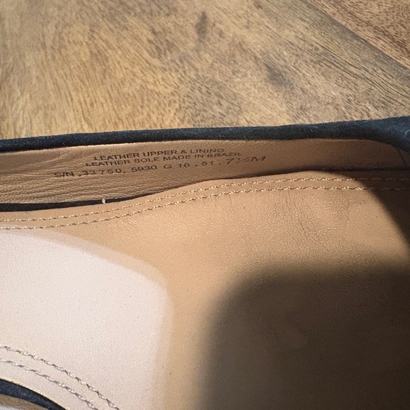 Tory Burch Womens Evelyn Suede Pumps Shoes Block Heel Gold Tone Black Size 7.5M - Picture 3 of 8